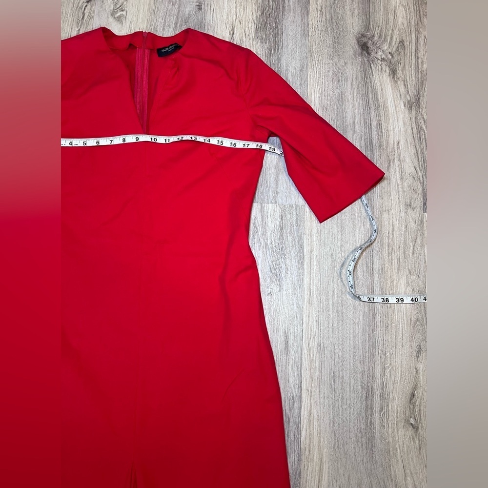 Piazza Sempione Bold Red Dress Size 40 - Picture 9 of 15